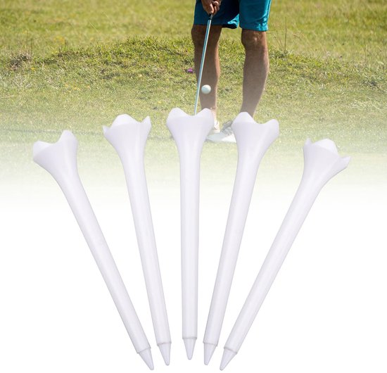 5-stuks Golf Tee - Golfhouder - Gepersonaliseerde golftee - Trainingsuitrusting voor balsporten - Vierklauwige balbasisbeugel - Vierklauwige tee - Geschikt voor golfers om hun ballen te trainen - Wit van Merkloos — afbeelding 3