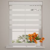 DTCH® Duo Rolgordijn - Splendid - Lichtdoorlatend - Sneeuw wit - 130 x 240 cm