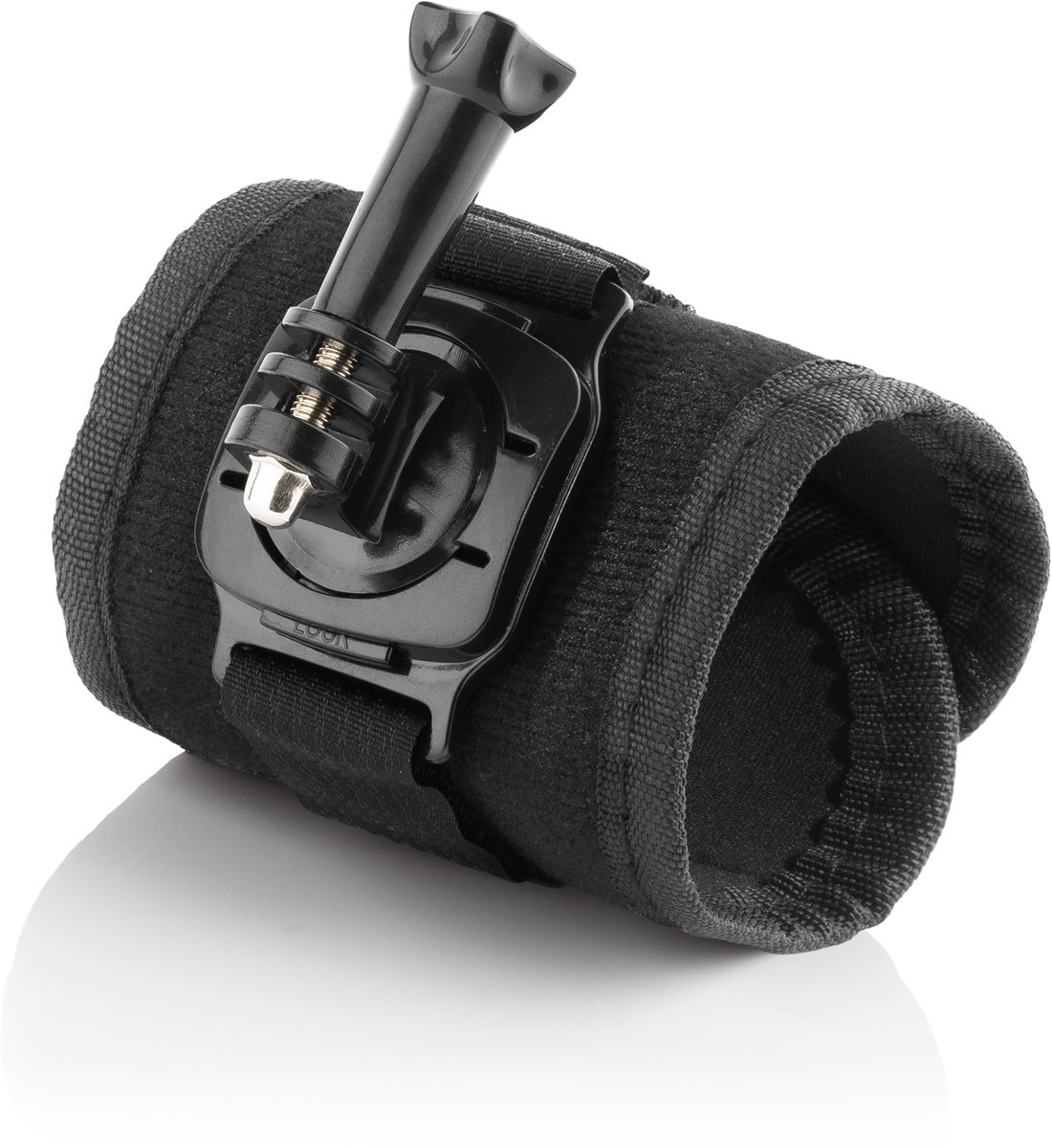 MOJOGEAR A04 Polsband voor Actioncam - 360 graden draaibaar - GoPro polsband - Wrist strap action cam - Zwart