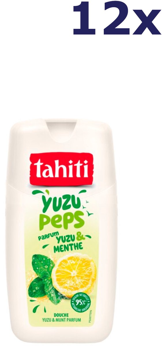 12x Tahiti Douchegel - 250ml - yuzu peps - yuzu & munt