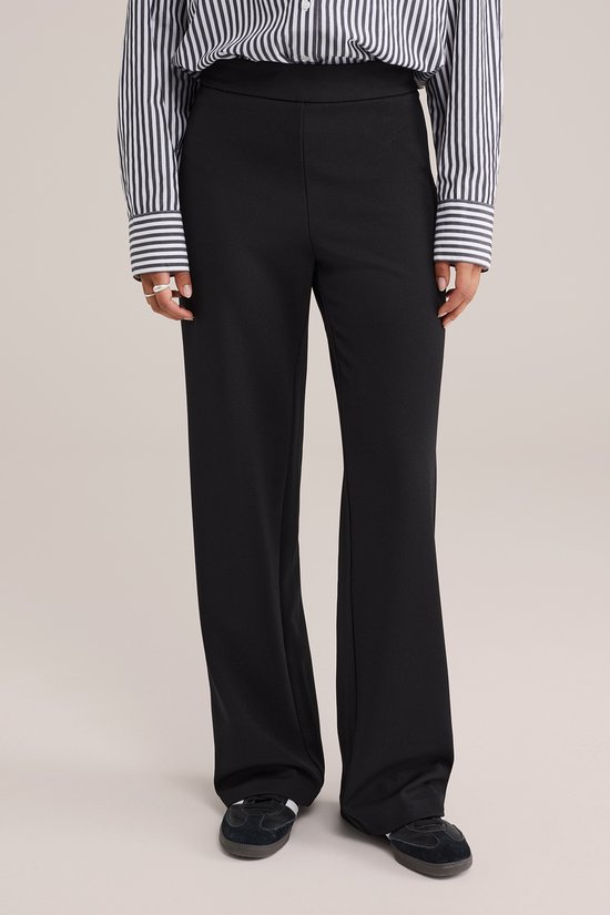 Pantalon en jersey coupe régulière pour femme WE Fashion avec stretch
