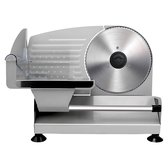 FOHERE Elektrische Allessnijder 200W - Broodsnijmachine Met 2 Roestvrijstalen Messen En Instelbare Dikte 0-15mm