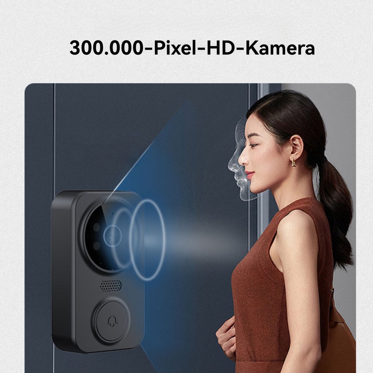 CHIWIN Draadloze Deurbel Met Camera HD Video Nachtzicht - afbeelding 2