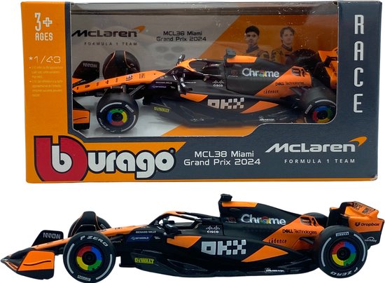 McLaren MCL38 F1 2024 Miami # 81 Piastri BBurago 1:43
