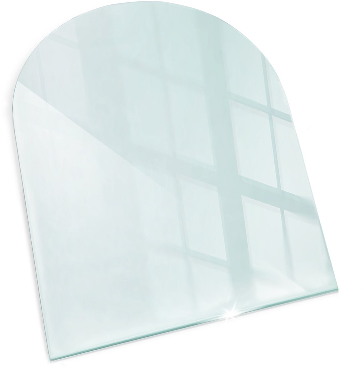Tulup Kachel Vloerplaat - Halfrond 80x70 cm Plaat Voor Onder Houtkachel - Vloerplaat Openhaard - Vloerplaat Voor Houtkachel - Vloerplaat Voor Kachel - Onderplaat Kachel