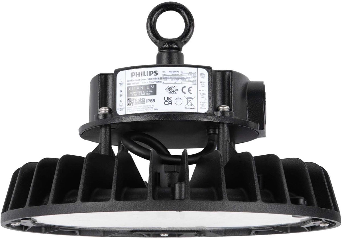 Ledvion - LED High bay, IP65, 150-120-85W, 175 lm/W, Driver, 4000K, Dimbaar, UFO lamp voor, werkplaatsverlichting, halverlichting, plafondlamp werkplaats