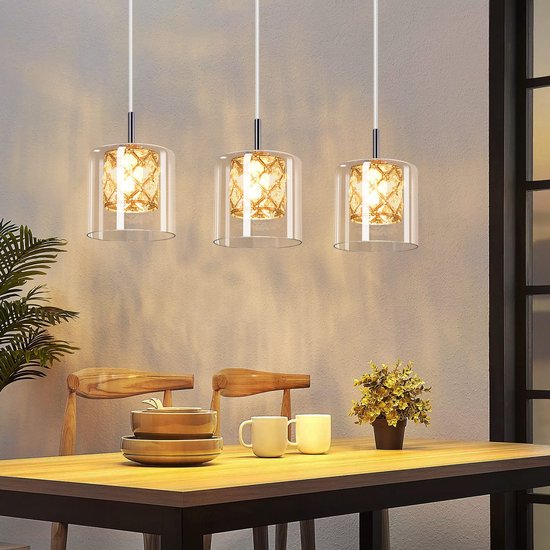 Luxe zwarte hanglamp - Kristal Luxe zwarte hanglamp - Kristal