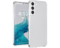 Hoesje geschikt voor Samsung S22 hoesje siliconen - backcover - optimale bescherming - Transparant