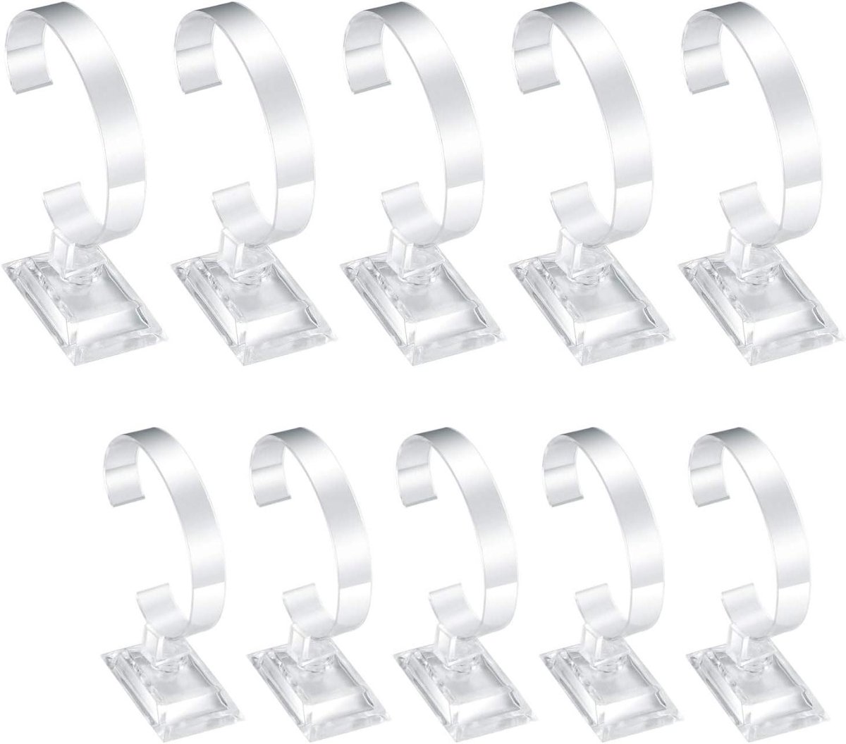 Allecto Premium - Transparante Armbandhouder voor 10 Horloges - Sieraden Tentoonstellingsstandaard voor Winkels of Thuisgebruik