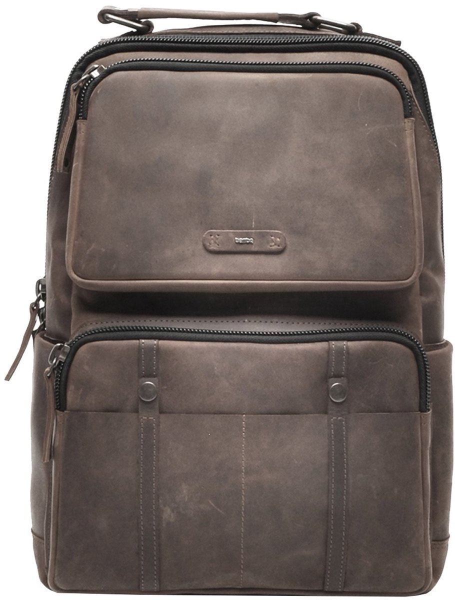 Berba Leren Schoudertas STELLA 075-606-76 Taupe