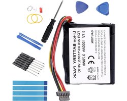 JGS Premium - GPS-accu Reparatiekit voor Navigatiesystemen - 1000 mAh Li-ION Accu - Compatibel met diverse TomTom modellen