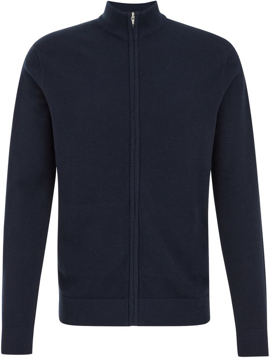 TAN.TOMI Gebreid vest voor heren, staande kraag gebreide vesten voor heren, fijn gebreide jas, elastische geribbelde boorden, ritssluiting met dubbele zakken, zwart, 3XL TAN.TOMI Gebreid vest voor heren, staande kraag gebreide vesten voor heren, fijn gebreide jas, elastische geribbelde boorden, ritssluiting met dubbele zakken, zwart, 3XL