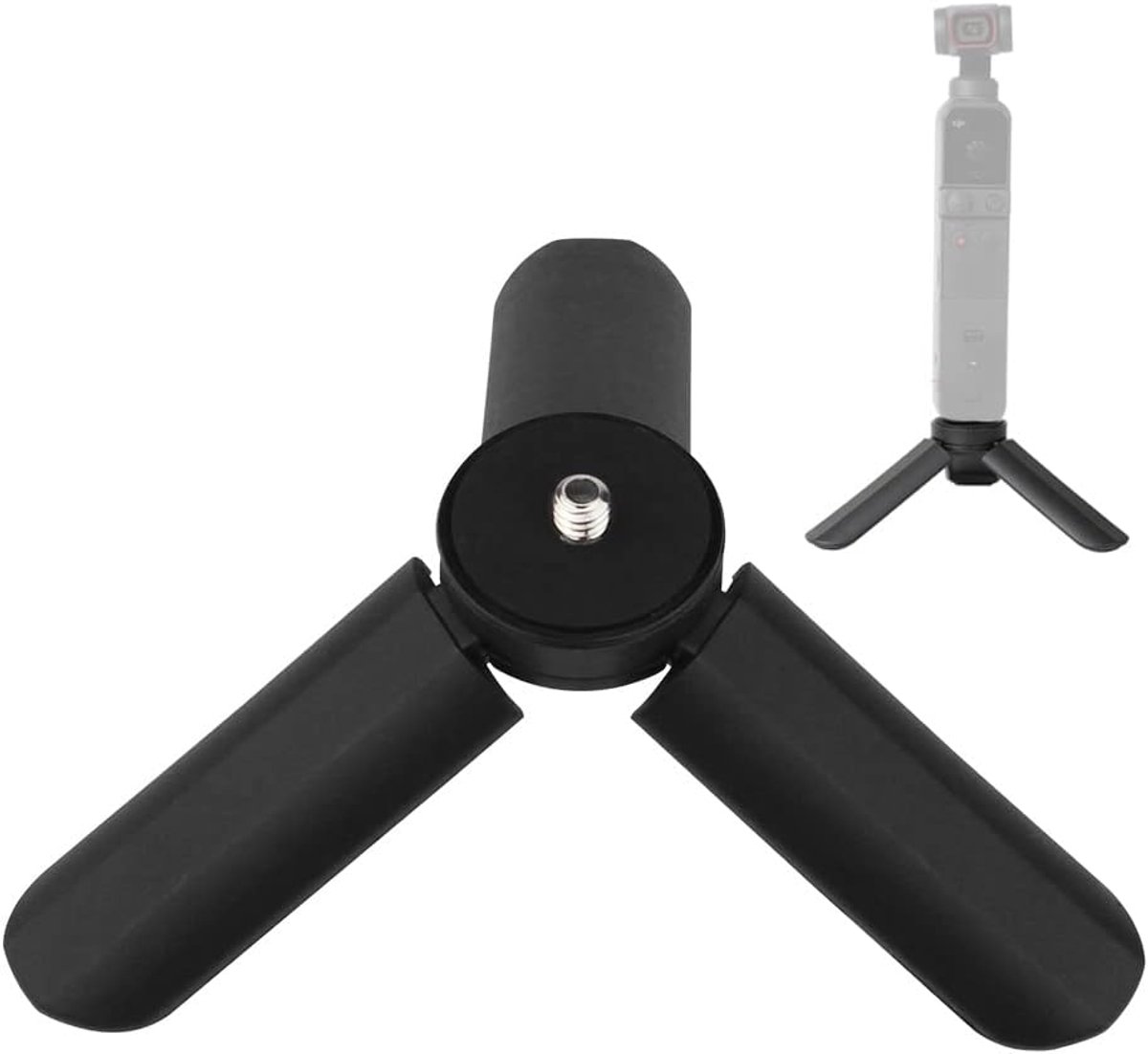 Mini Tripod Stand met 1/4 Inch Schroefdraad - Desktop Handheld Portable Tripod - Anti Shake Compact voor telefoon - Smooth 4 Osmo Mobile Vimble 2 Gimbal Handle en Alle Camera's
