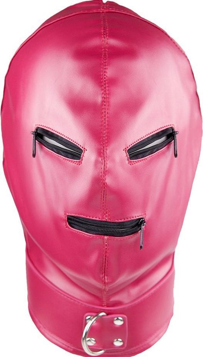 Goedkoopste Banoch - Gimp/2 Pink - Roze bondage Masker van pu leer | BDSM