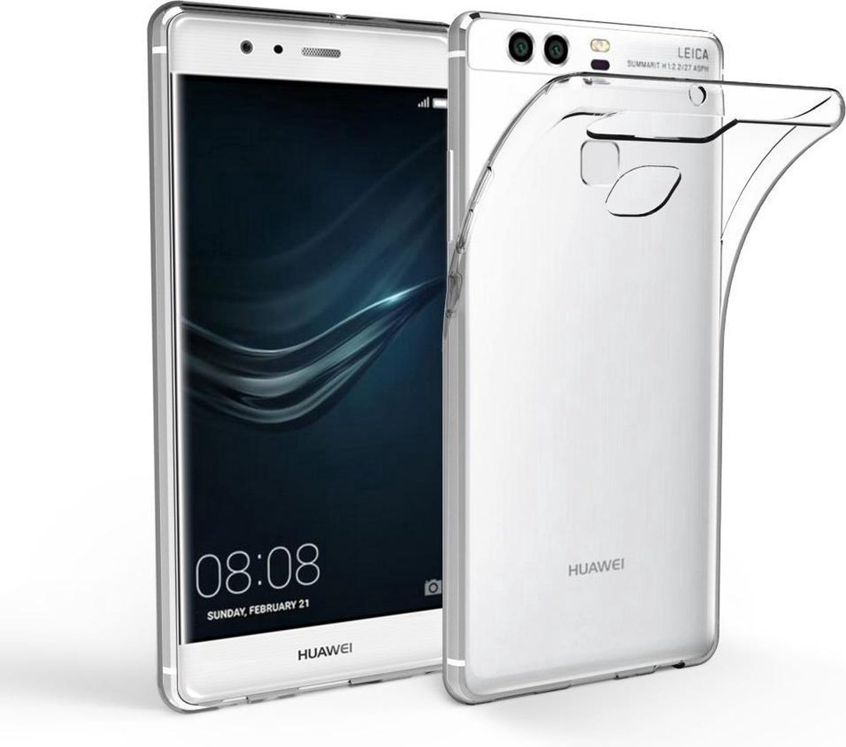 Ultra dunne silicone hoesje Geschikt voor: transparant Huawei P9 Lite
