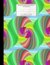 Wide Ruled Composition Notebook 8.5x 11. 120 Pages