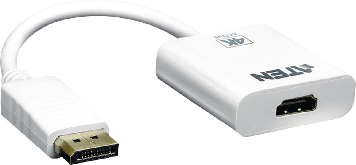Aten VC986-AT Displayport Kabel Displayport Male - Hdmi-uitgang 0.15 M Wit
