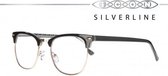 Icon Eyewear MCU721 Clubbie Silverline Leesbril +1.50 - Glanzend zwart
