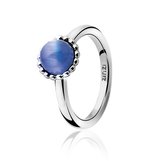 ZINZI zilveren ring blauw ZIR793B