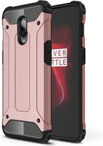 OnePlus 6T Hoesje - Armor Hybrid - Rose Gold