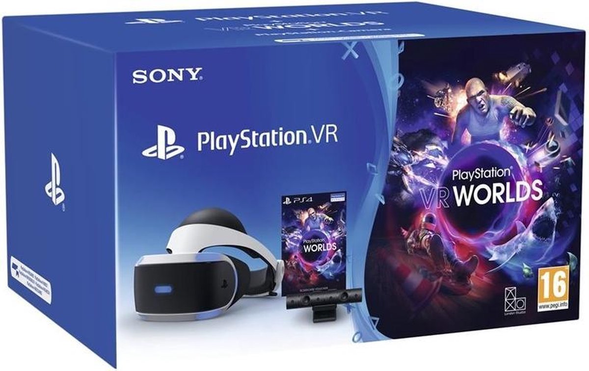 Sony PlayStation VR + PlayStation Camera + PlayStation VR Worlds - PS4