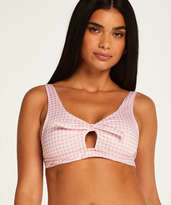 Hunkemöller Dames Badmode Bikini croptop Seychelles - Roze - maat M