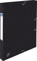 Elastobox oxford top file+ a4 25mm zwart | 1 stuk | 12 stuks