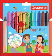 Stylo feutre STABILO Cappi 168 étui à crayons de 12 couleurs