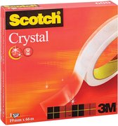 Plakband 3m scotch 600 19mmx66m crystal clear | 1 stuk | 12 stuks