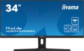 iiyama ProLite XCB3494WQSN-B1 computer monitor UltraWide Quad HD 86,4 cm (34) 3440 x 1440 Pixels Zwart