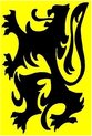 Vlaanderen vlag - polyester - 90 x 150 cm - geel/zwart