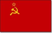 Drapeau de l'Union soviétique 90 x 150 cm fournitures de fête-Union soviétique / pays de l'URSS thème supporter / articles de décoration de fan