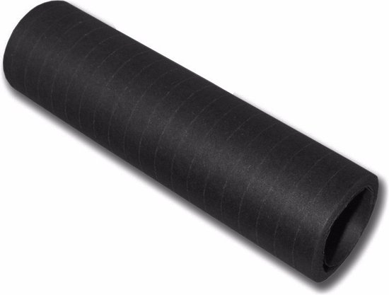 Foto: Rollen serpentines van papier zwart 4 meter 14 x 4 cm feestartikelen versieringen