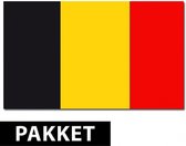 België Viersiering pakket - Zwart / Geel / Rood