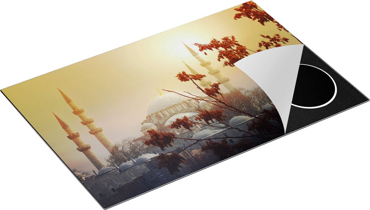 Chefcare Inductie Beschermer Suleymaniye Moskee in Istanbul - 80x55 cm - Afdekplaat Inductie - Kookplaat Beschermer - Inductie Mat