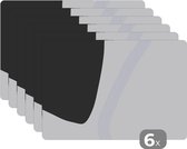 Placemat - Pastel - Minimalisme - Vormen - 45x30 cm - 6 stuks - Hittebestendig - Anti-Slip - Onderlegger - Afneembaar