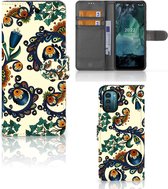 Bookcase Nokia G11 | G21 Hoesje Barok Flower