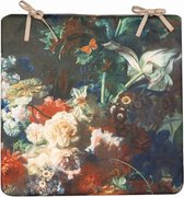 Coussin de chaise d'extérieur nature morte avec fleurs 40x40 cm II Anna's Collect...