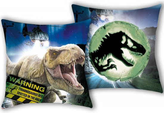 Jurassic World Kussen, T-Rex - 40 x 40 cm - Polyester