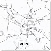 Muismat 30x30 cm - Mousepad Peine - Plattegrond - Kaart - Stadskaart - Muismatten - Stadskaart