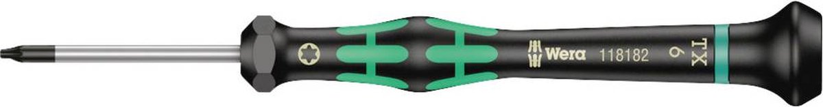 Wera 2067 Torx-schroevendraaier Elektronica en fijnmechanica Grootte T 6 Koplengte: 40 mm 1 stuk(s)