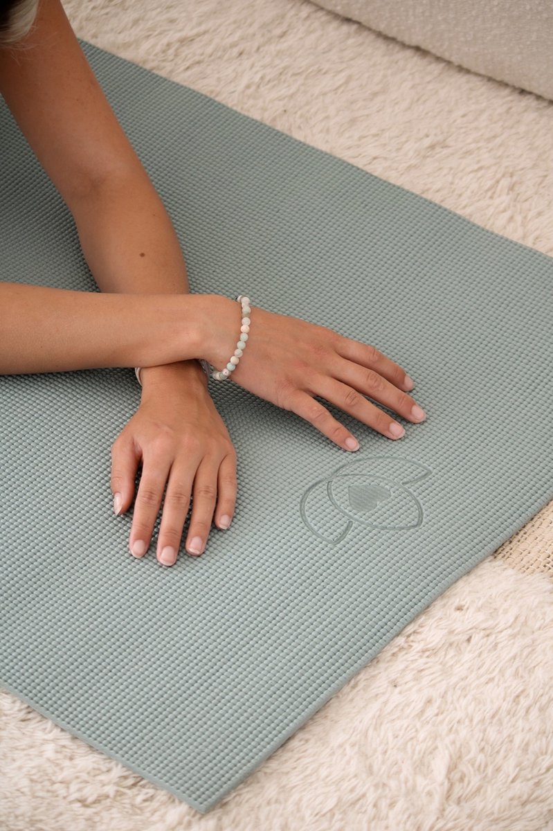 Superyoga Yogamat sticky extra dik asgroen - Lotus thumbnail 2