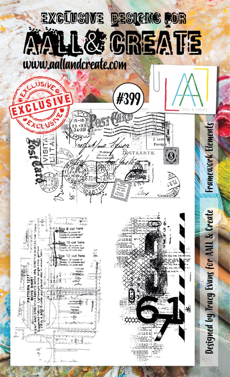 AALL & Create Stamp Framework Elements AALL-TP-399 15x10cm