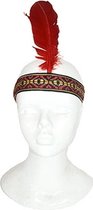 Indianen verkleed veren hoofdband voor volwassenen - Met klitteband