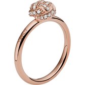 Armani Dames Dames ring 925 sterling zilver glassteen 56 Roségoud 32018384
