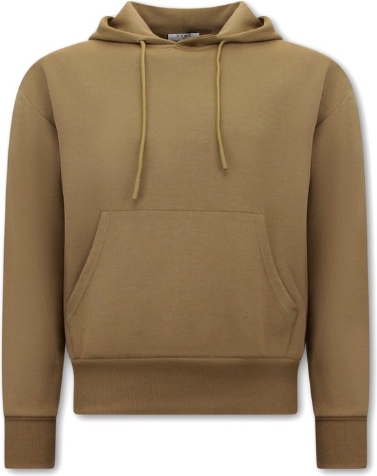 Basic Oversize Fit Hoodie - Bruin