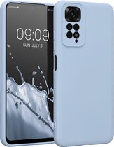 kwmobile telefoonhoesje geschikt voor Xiaomi Redmi Note 11 / Note 11S - Hoesje voor smartphone - Precisie camera uitsnede - TPU back cover in mat lichtblauw