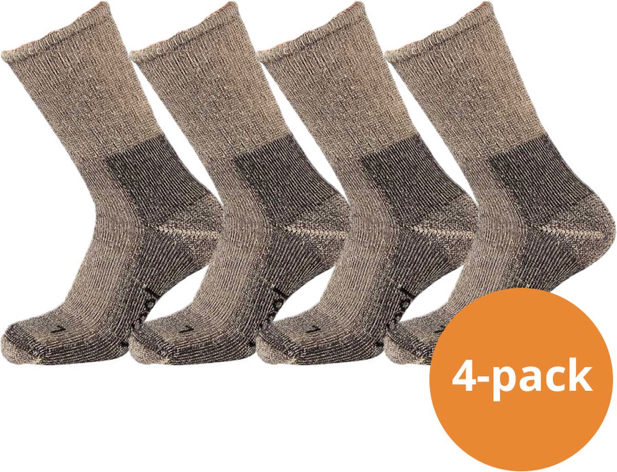 Xtreme Trekking Sokken Thermal Medium 4 paar Thermo sokken Mouliner Grijs