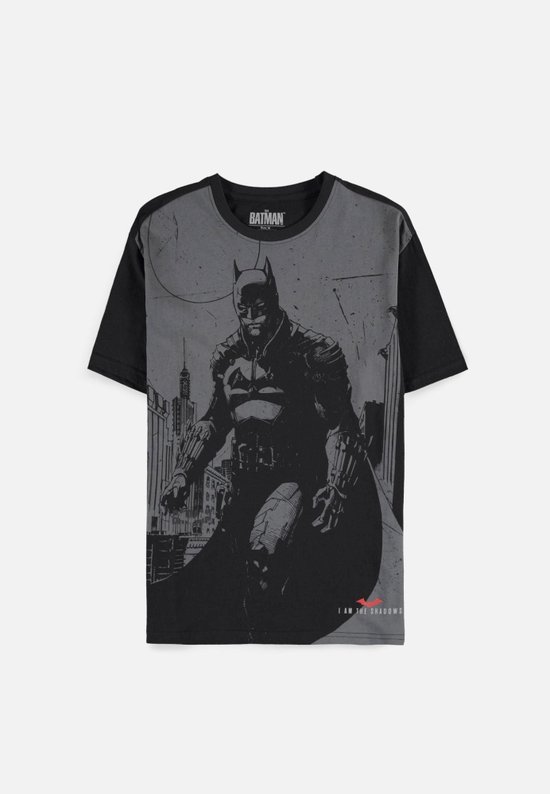 DC Comics Batman Heren Tshirt -M- The Batman Zwart/Grijs
