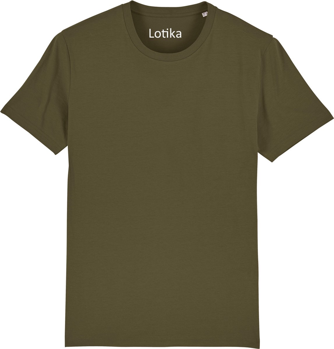 Lotika Daan T-shirt biologisch katoen british khaki